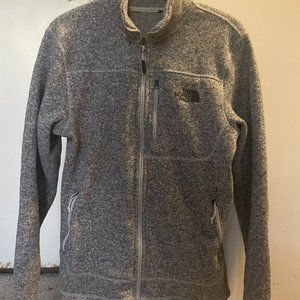 Grey North Face Fleece 1/4 Zip Jacket